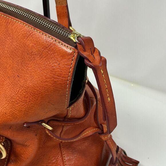 Dooney & Bourke Florentine Smith Bag Leather Satchel Natural 2011 Rugged Luxury - Picture 16 of 16